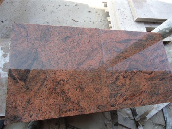 India multicolor red granite polished