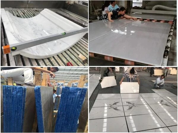 rosso marble slab inspection