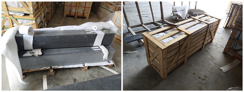 G654 grey granite window sills packing