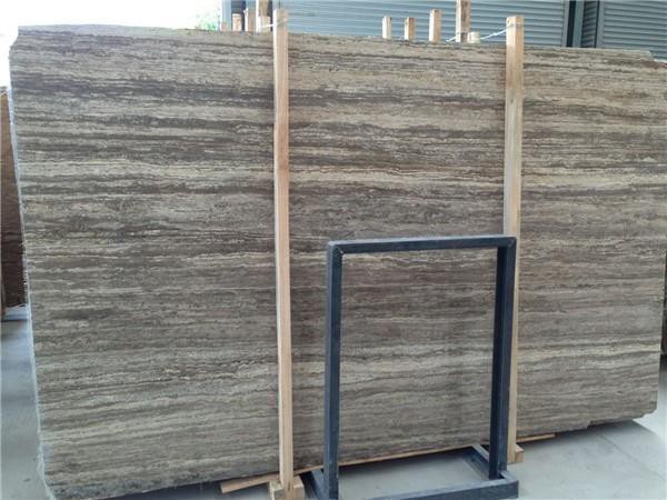 Silver Grey Travertine slab