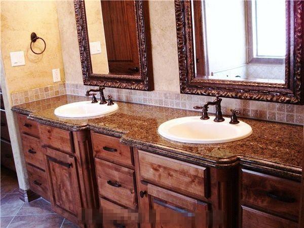 tropic brown granite  Vanity