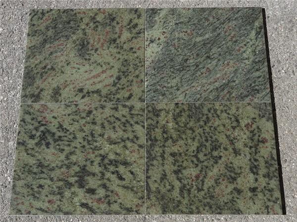 tropical green granite tile for floor