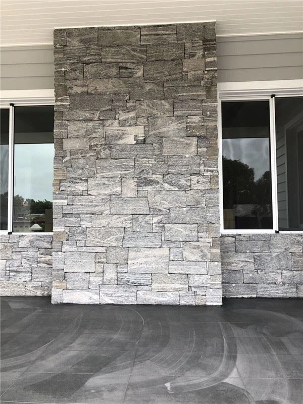 loose grey stone tile for wall