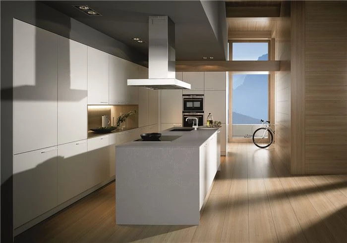 white and grey quartz countertops for kitchen top
