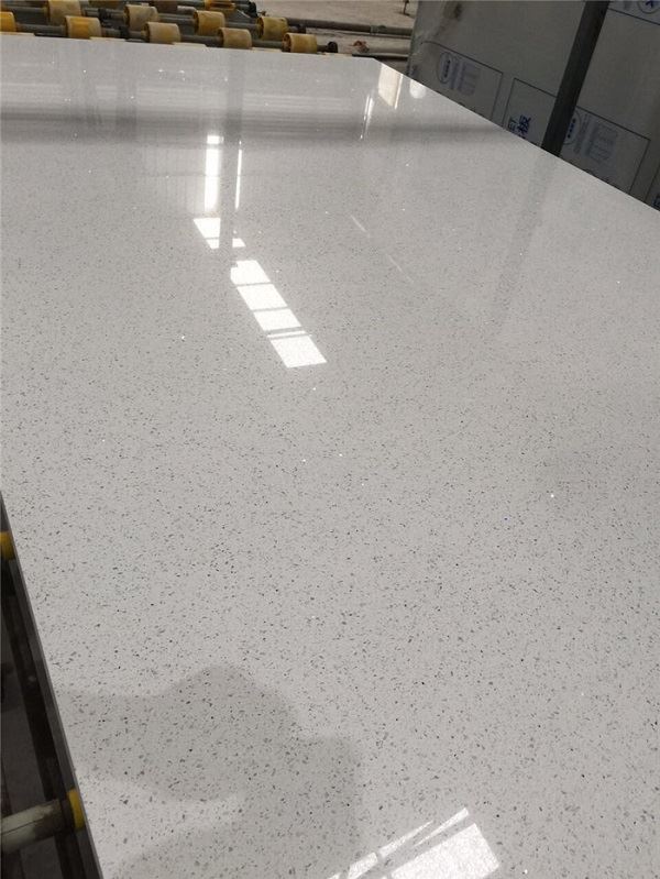 white  mirror quartz polished