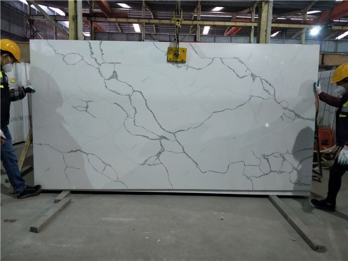 Alaska calacatta white quartz quartz for vanity top