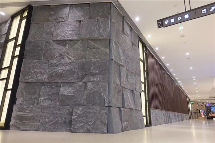 black stone wall panels landscaping stone
