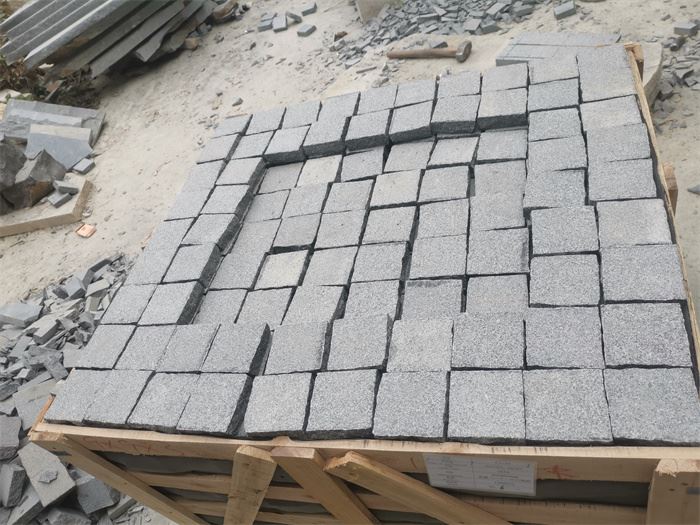 G654 cube stone for park