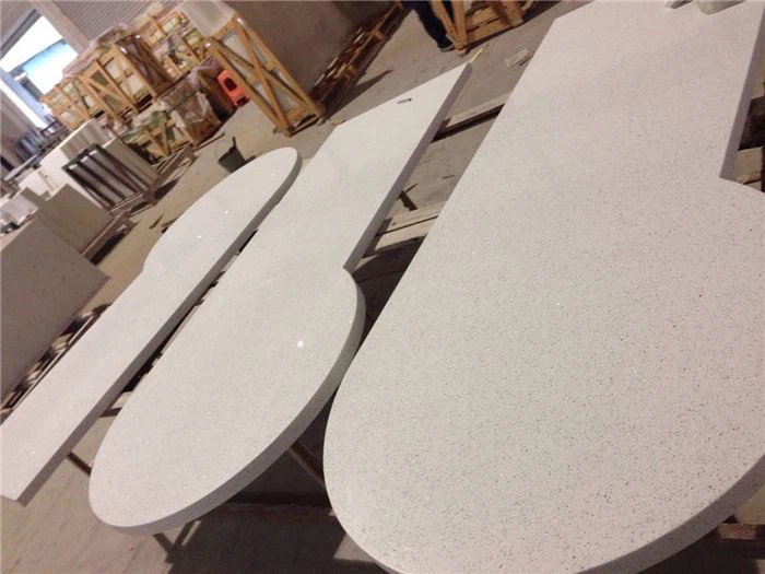 milky white quartz sparkle countertop
