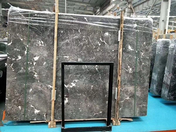 dark grey marble countertops kitchen