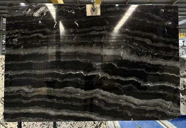 Agata Black Granite full slabs
