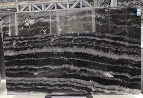Agata Black Granite slab