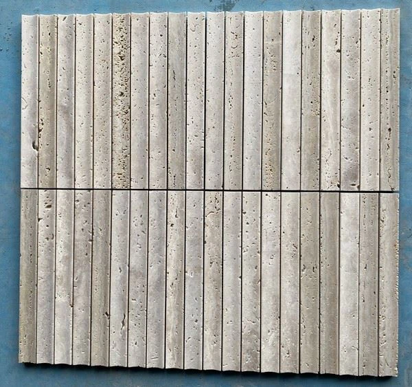 Beige Travertine Groove Mosaic tiles