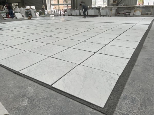 carrara marble bathroom floor tile