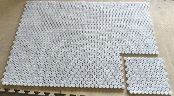 Carrara Marble Penny Round Tile