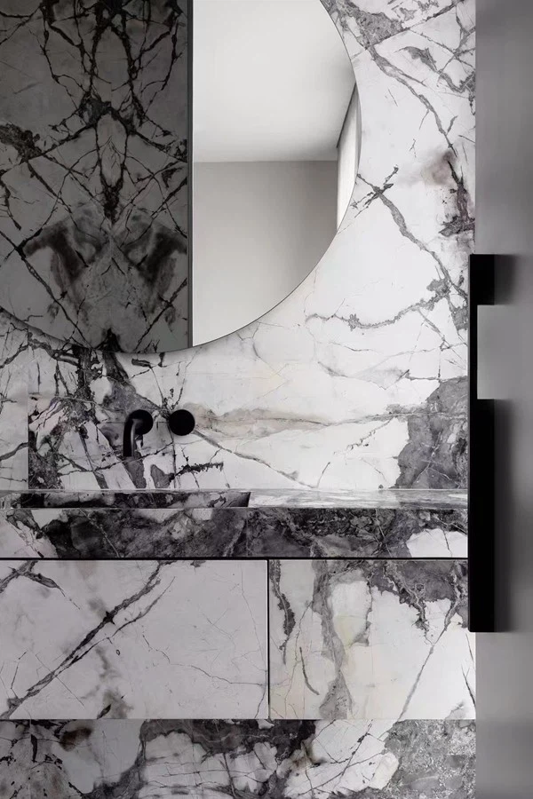 Invisible Grey Marble Vanity tops