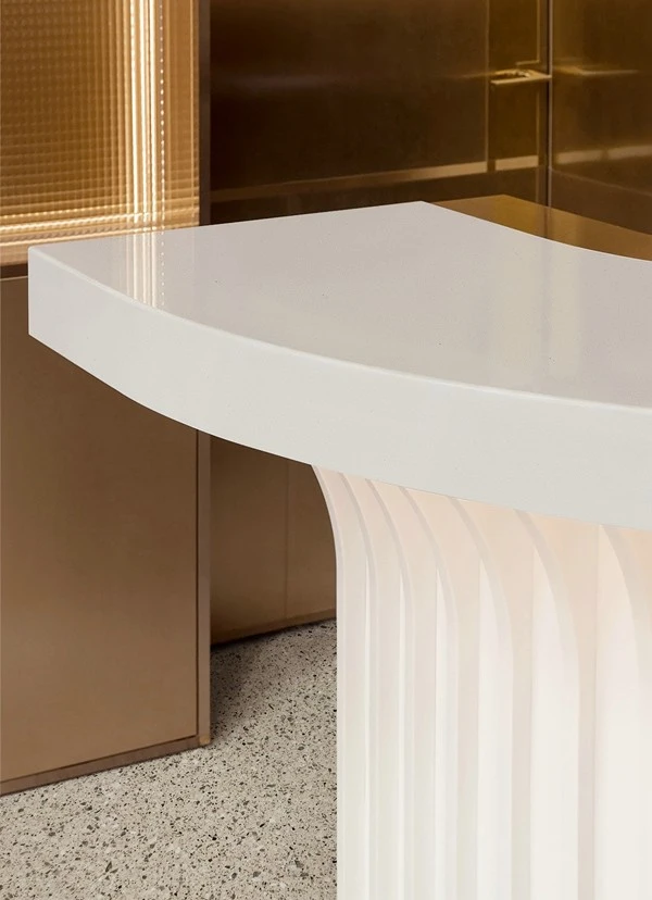 Pure White Artificial Marble countertop
