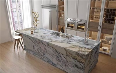 Cucina in Marmo Arabescato