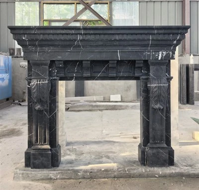 Cornice per camino Nero Marquina