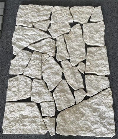 Muro di calcare casuale