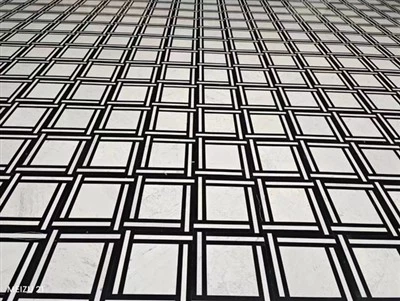 Piastrelle per pavimenti in marmo bianco e nero
