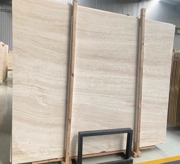 Super White Travertine slab