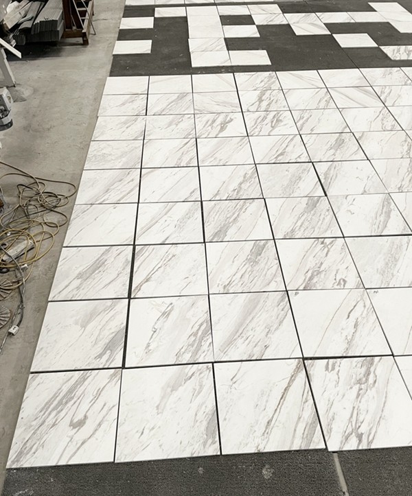 Volakas Honed Marble floor Tile