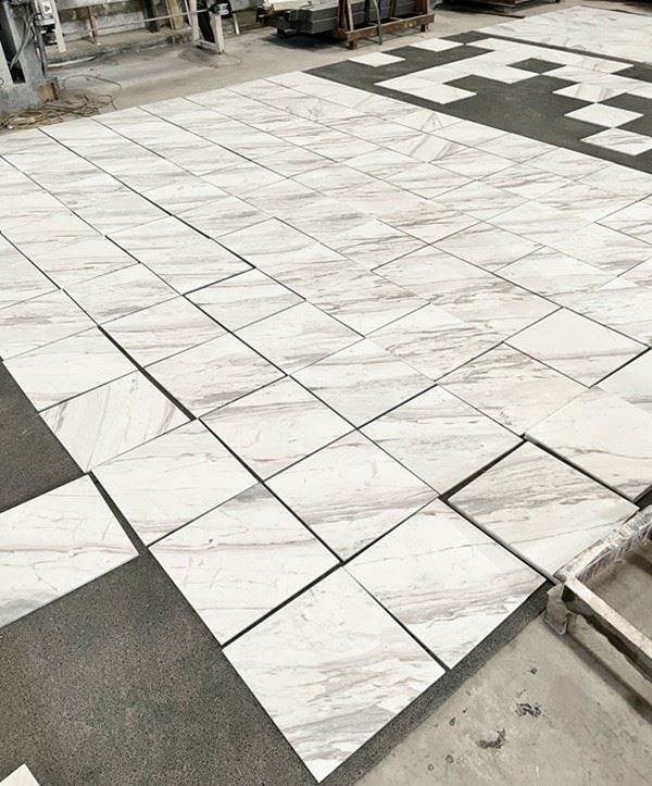 Volakas Honed Marble floor Tiles