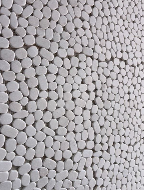 White Pebble Mosaic Wall Tiles